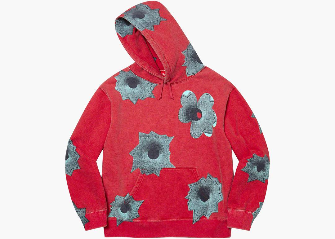 Supreme Nate Lowman Hooded Sweatshirt Red | Hype Clothinga