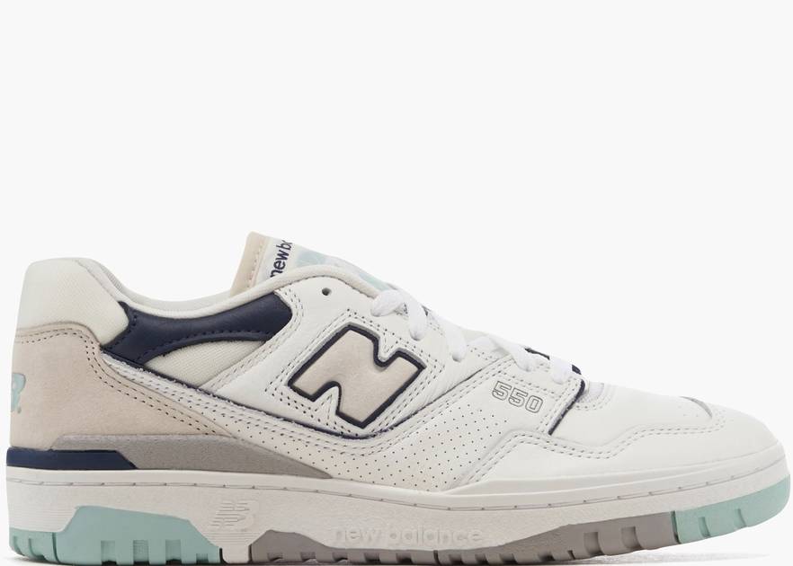 New Balance 550 White Winter Fog Navy | Hype Clothinga