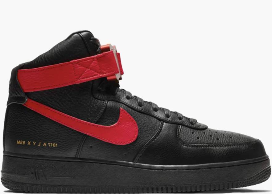 Nike Air Force 1 High 1017 ALYX 9SM Black Red | Hype Clothinga