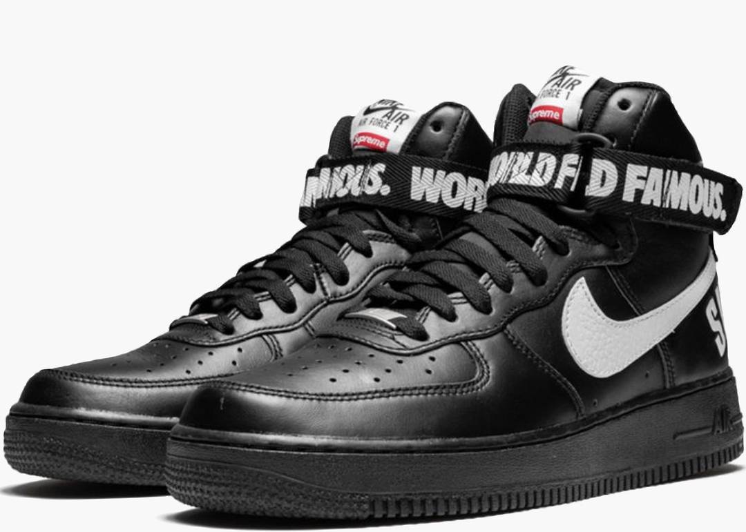 Nike Air Force 1 High Supreme World Famous Black