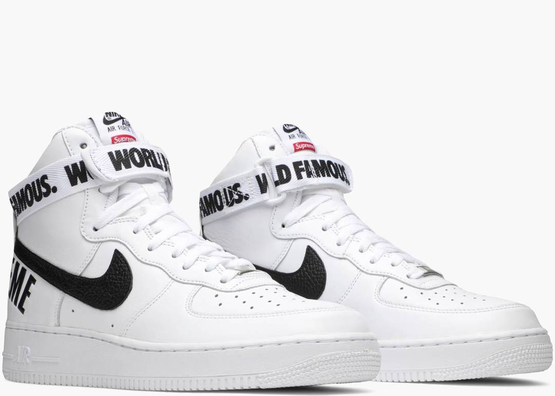 Nike Air Force 1 High Supreme World Famous White