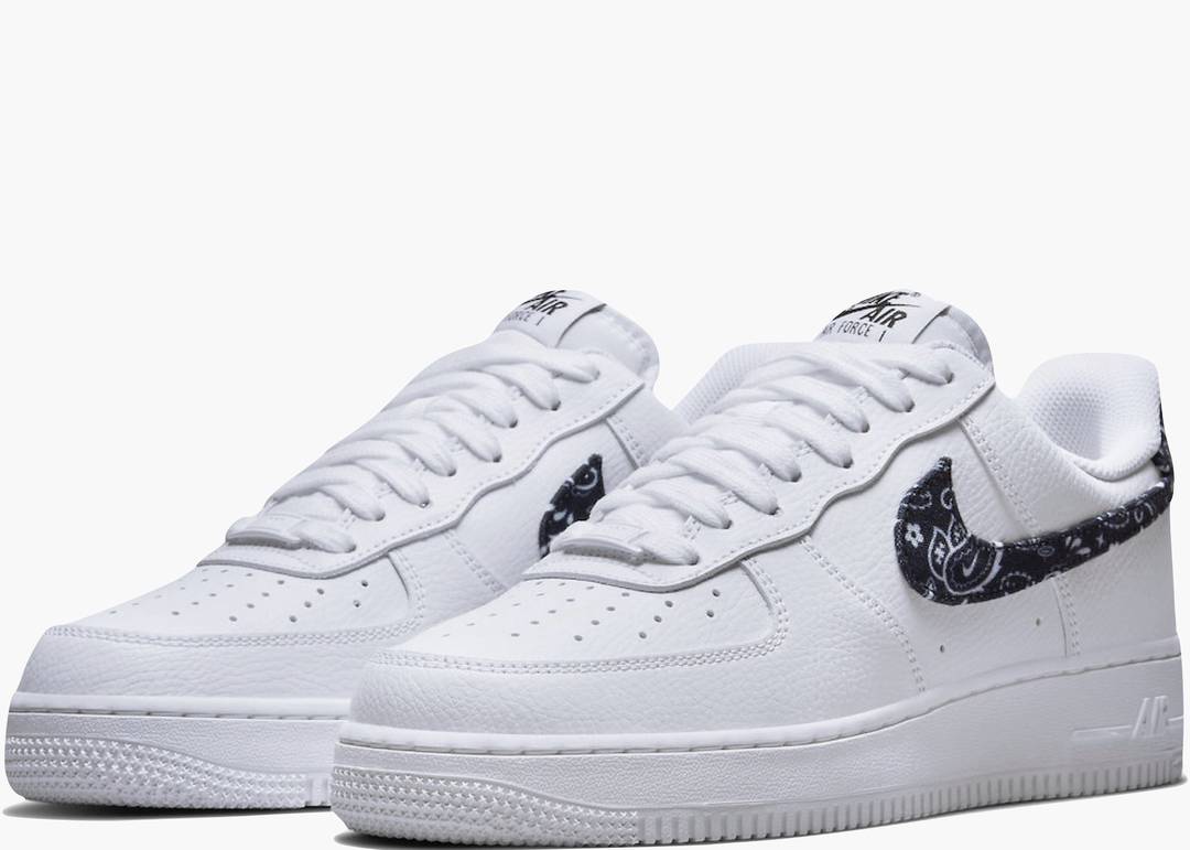 Nike Air Force 1 Low '07 Essential White Black Paisley (W) | Hype ...