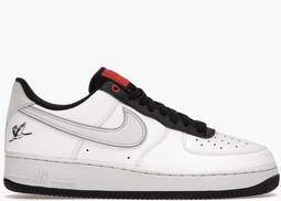 Buy Nike Men's Air Force 1 Low '07 Lx Crane Basketball Shoes, White, Black,  Chile Red (7) at