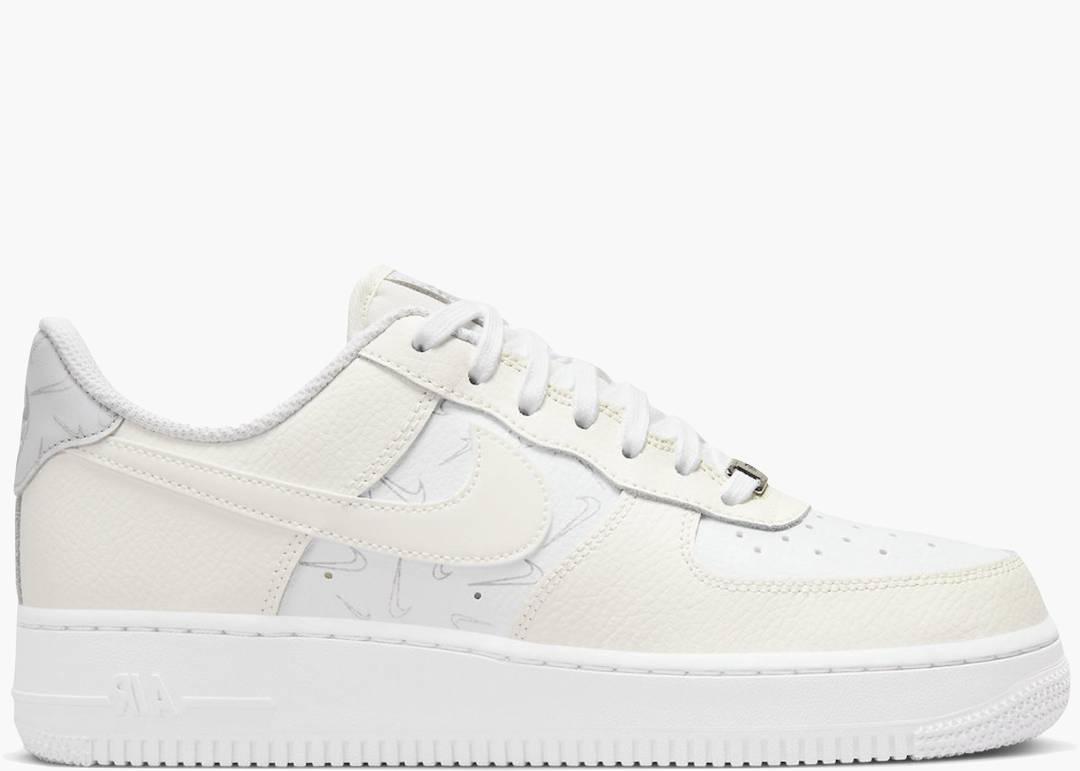 Nike Air Force 1 Miniswoosh White Sail Platinum Sneaker Review