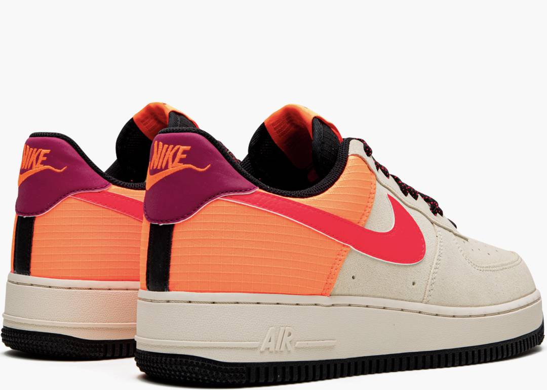 Light Tan And Bright Crimson Pop On This ACG-Inspired Nike Air Force 1 •