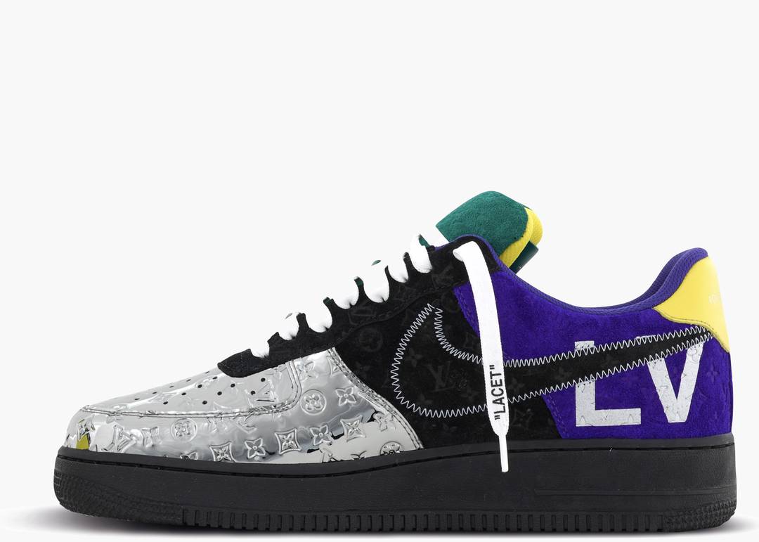 $20,000 Louis Vuitton Nike Air Force 1 Silver Toe By Virgil Abloh FIRST  LOOK 