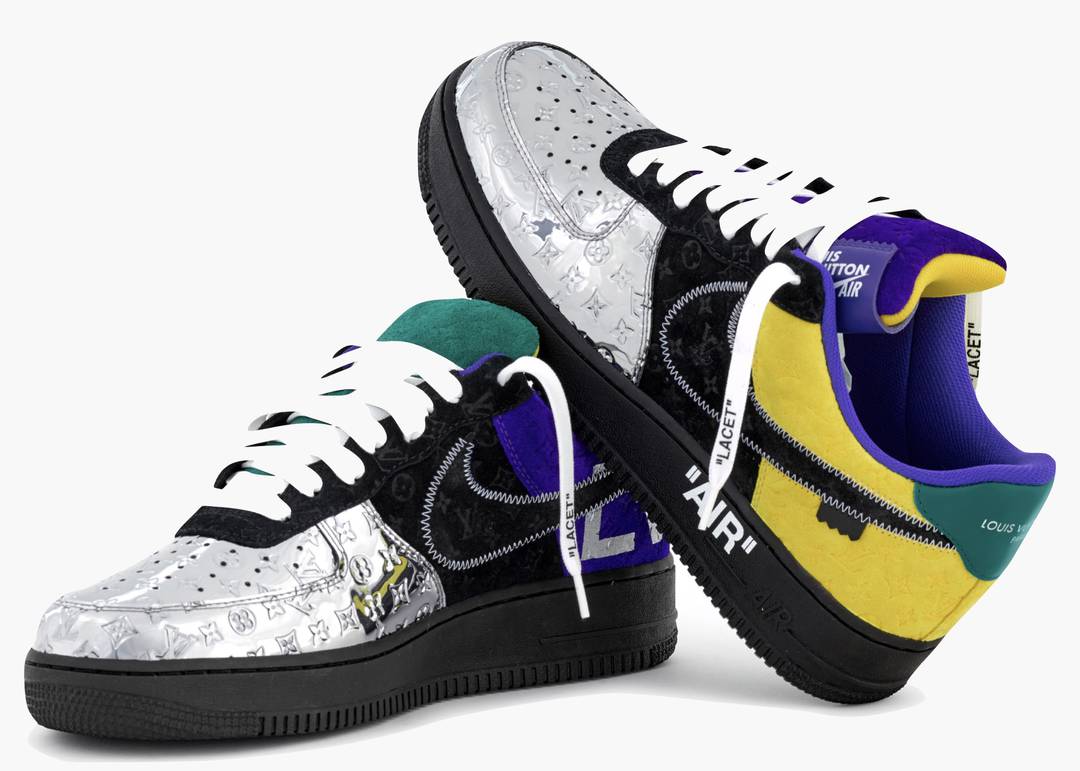 Louis Vuitton Virgil Abloh x Nike Air Force 1 Sneakers 43 / 10