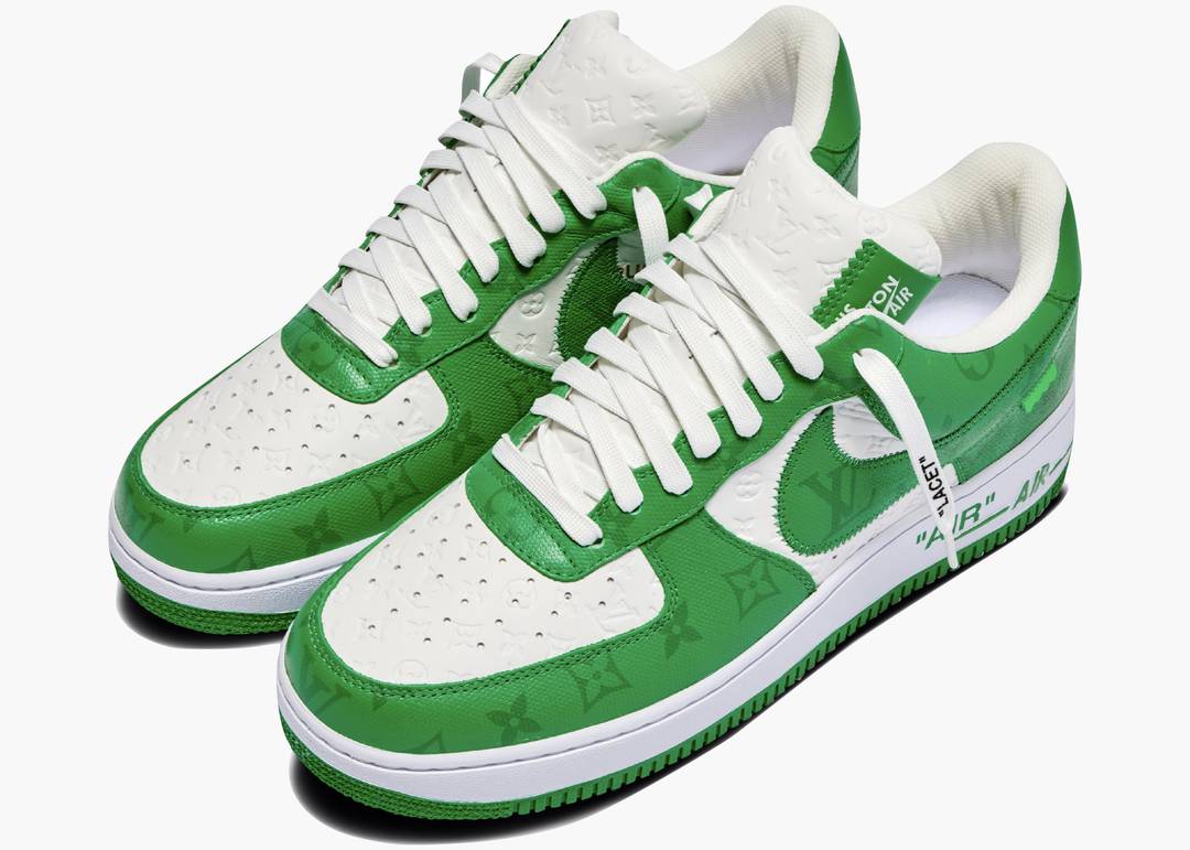 Buy Louis Vuitton Nike Air Force 1 Low By Virgil Abloh White Green