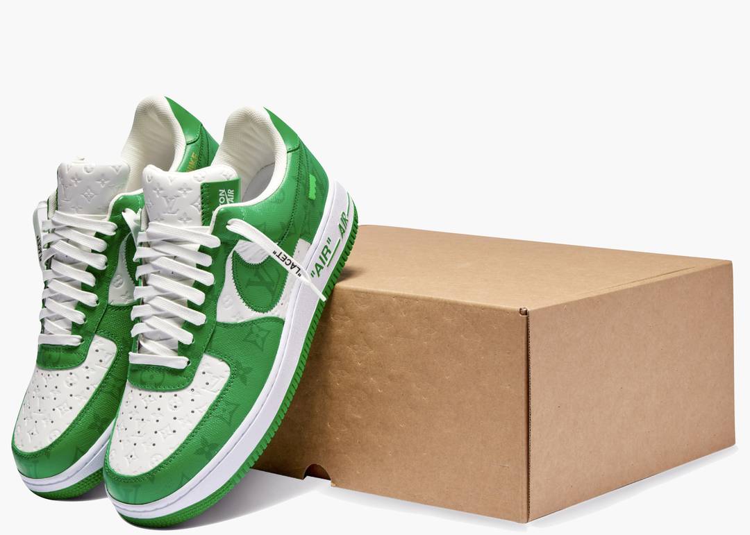 Buy Louis Vuitton Nike Air Force 1 Low By Virgil Abloh White Green