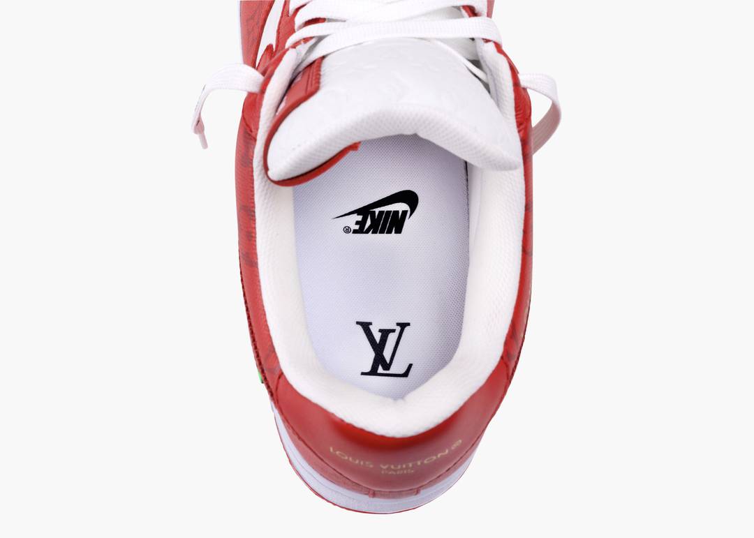 $20,000 Louis Vuitton Nike Air Force 1 Red By Virgil Abloh FIRST