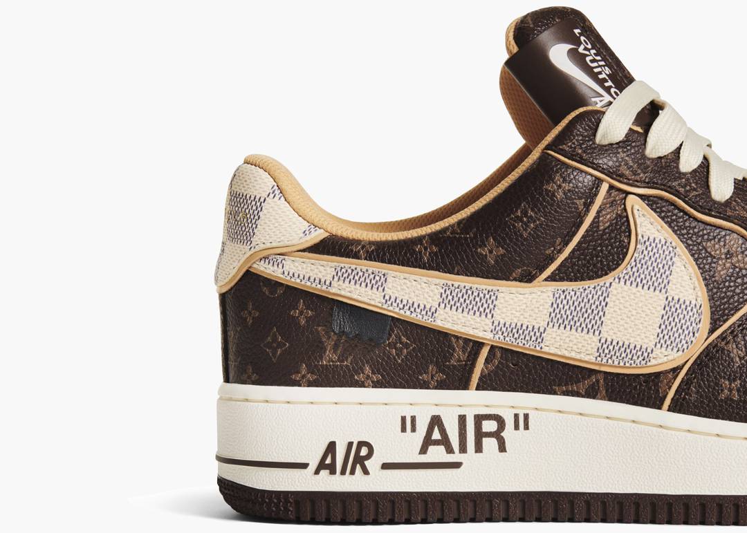 Nike Air Force 1 Low Louis Vuitton LV Monogram Brown Damier Azur