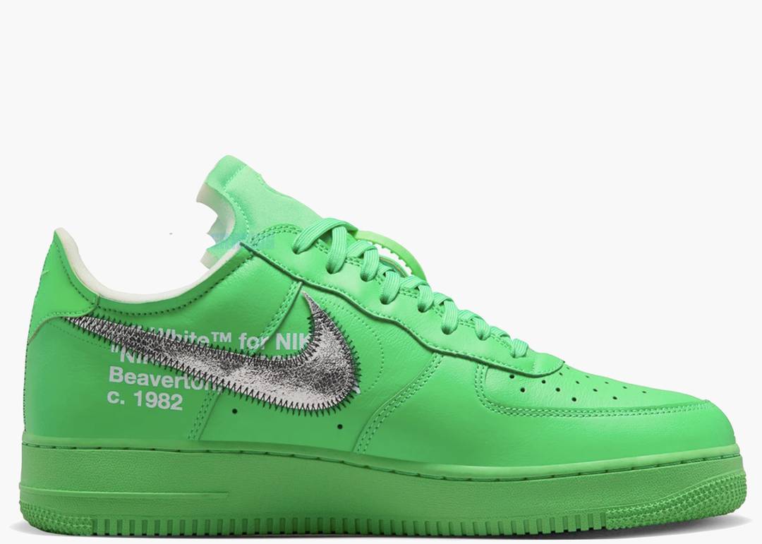 Size 6 - Nike x Off-White Air Force 1 Low Light Green Spark (Brooklyn)