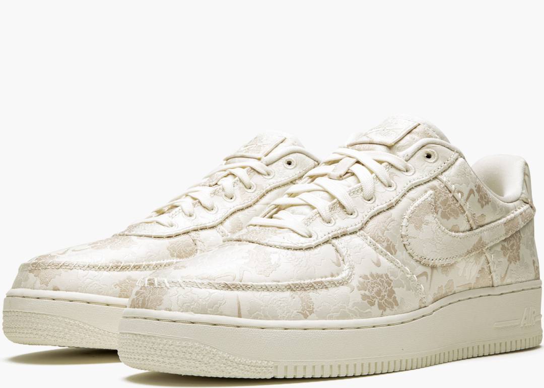 Nike Air Force 1 Low Satin Floral Pale Ivory