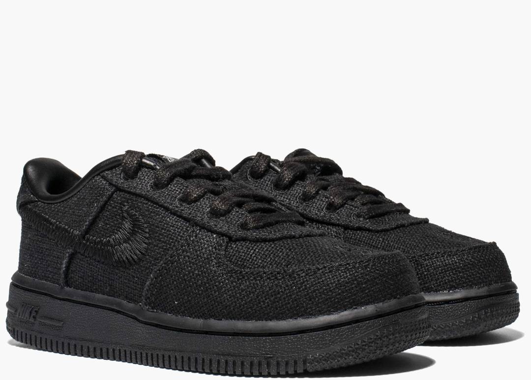 Nike Air Force 1 Low Stussy Black (PS) | Hype Clothinga