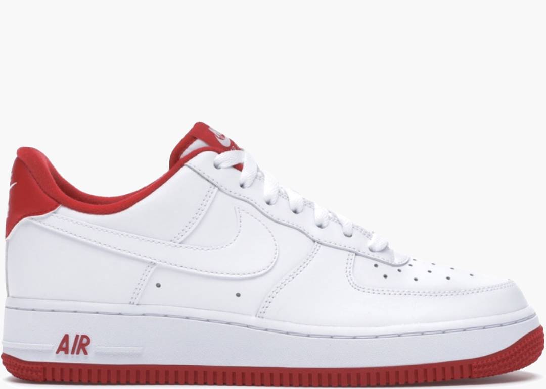 NIKE AIR FORCE 1 LOW WHITE FIRE RED for £140.00