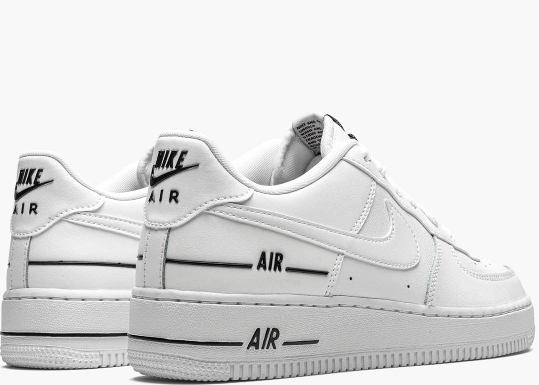 Nike Air Force 1 LV8 3 (GS) Shoes Size 4Y White/Black Strike Style AR7446  100