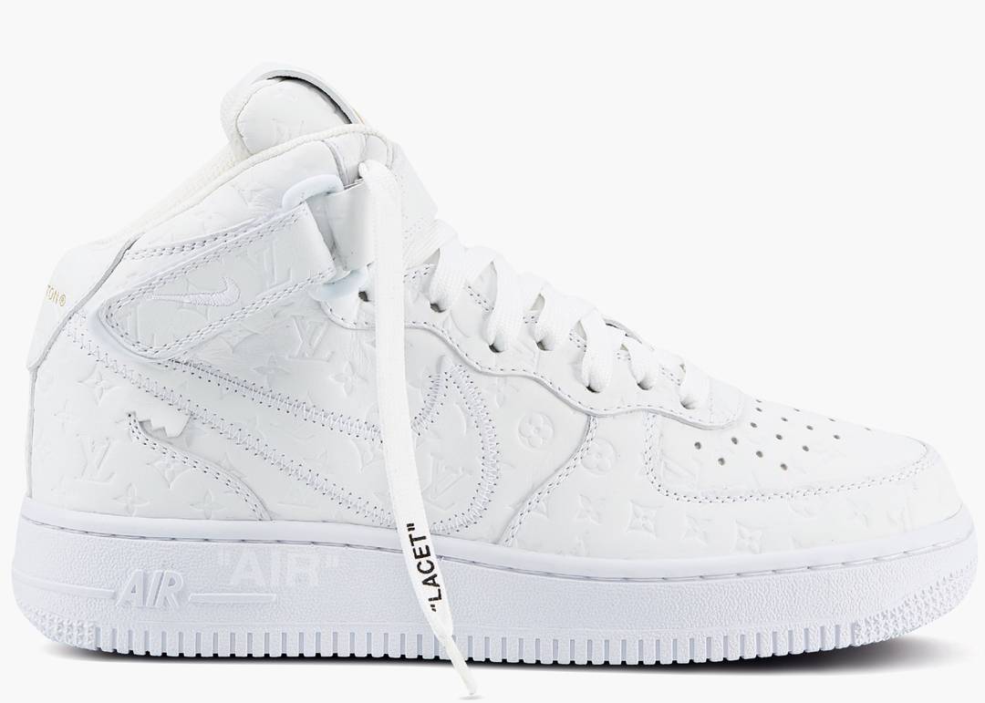 Nike x Louis Vuitton x Virgil Abloh Air Force 1 Mid White/White