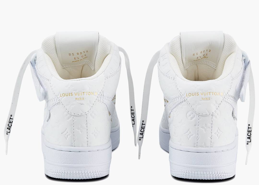 Louis Vuitton Nike Air Force 1 Mid By Virgil Abloh White – Urban