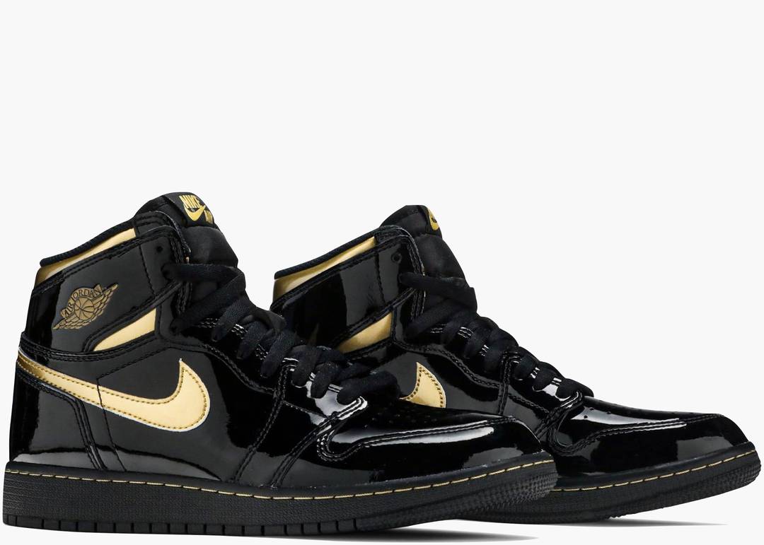 nike black and gold jordans