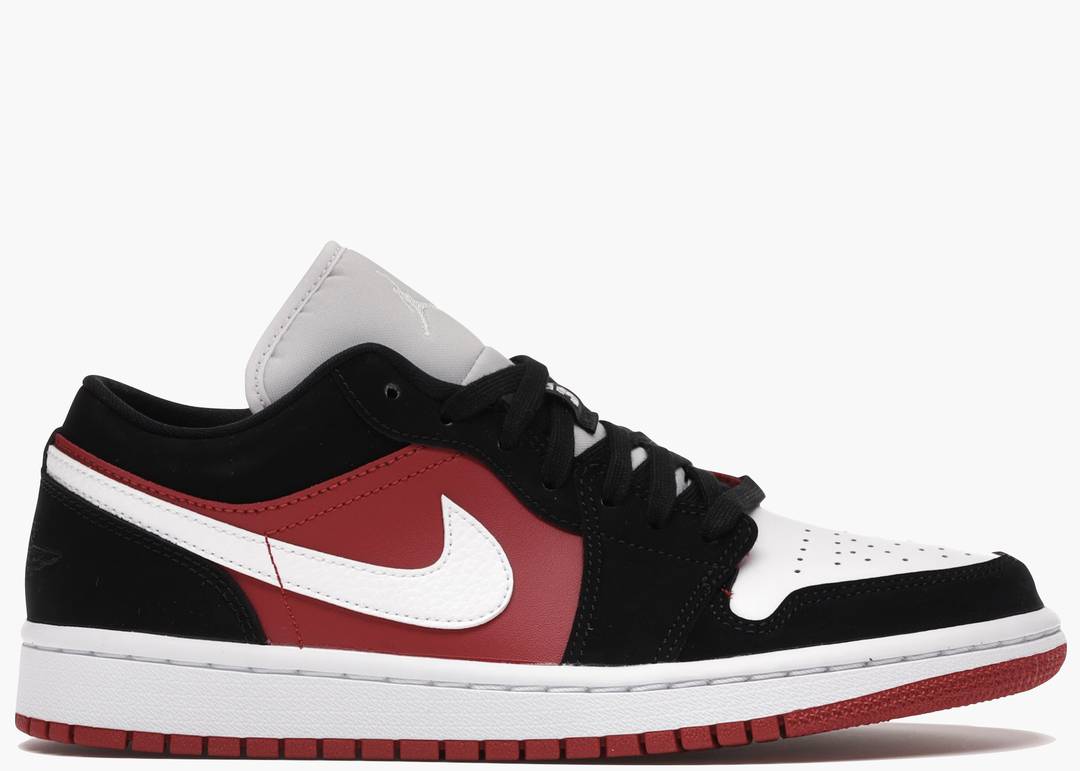 Nike Air Jordan 1 Low Black White Gym Red (W) | Hype Clothinga