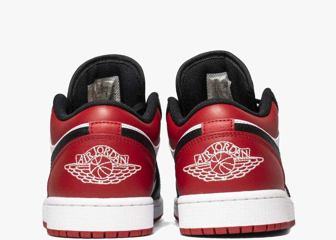 Air Jordan Men's 1 Low Bred Toe Shoes