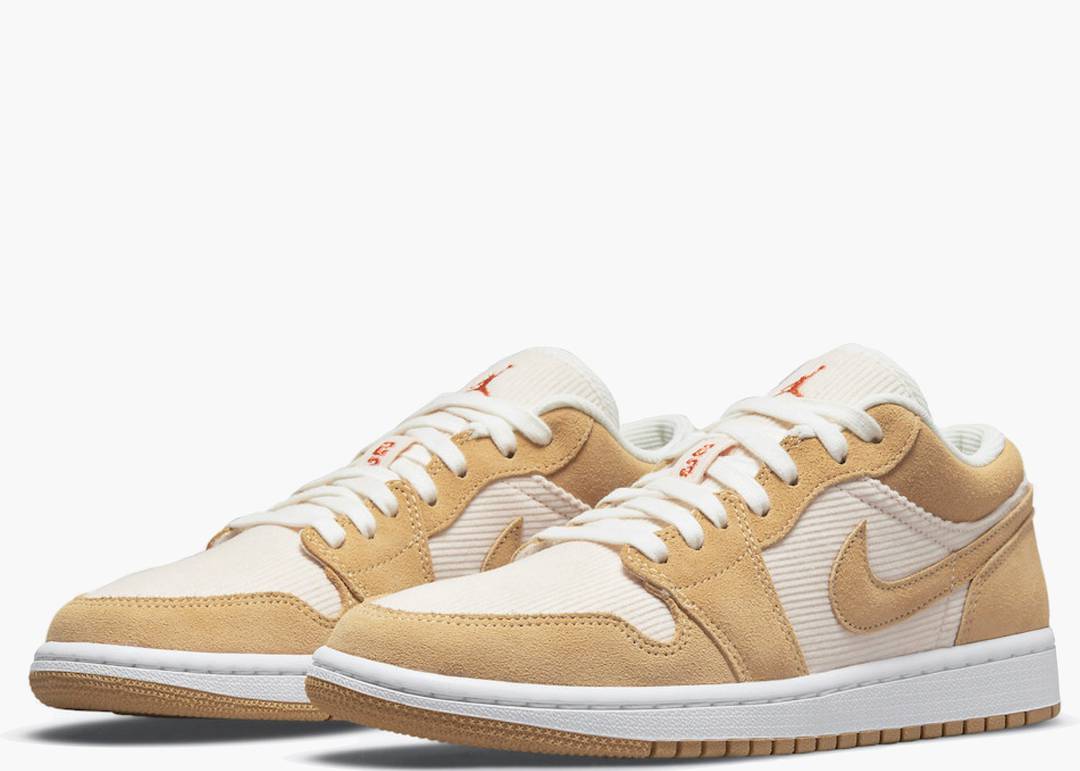 Nike Air Jordan 1 Low SE Twine Orange Quartz Corduroy (W)