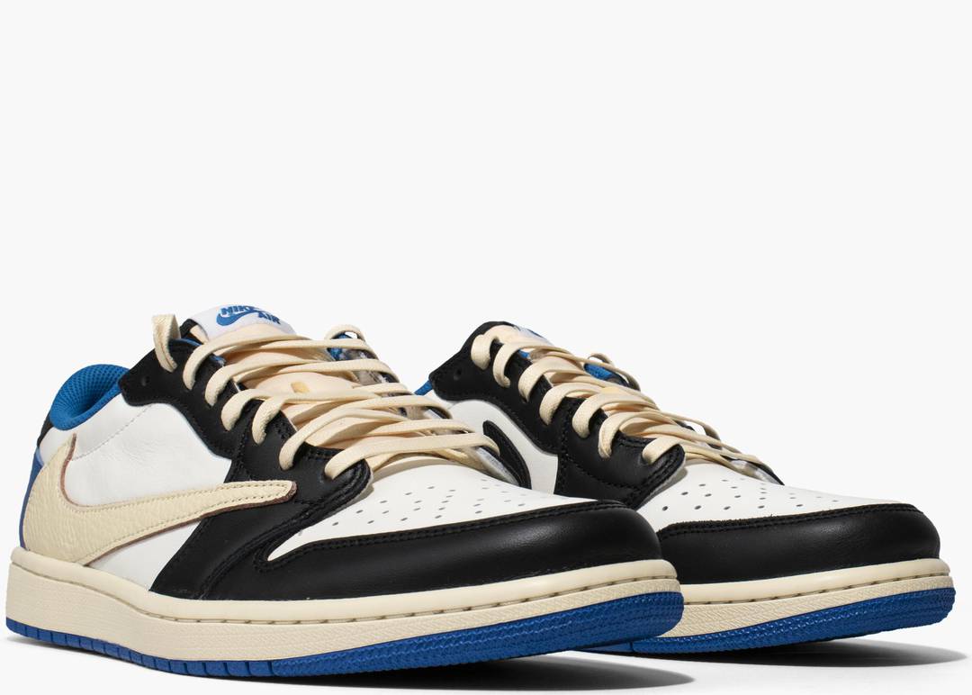 LV x Fragment x Travis Scott x Air Jordan 1 Low Brown Black White