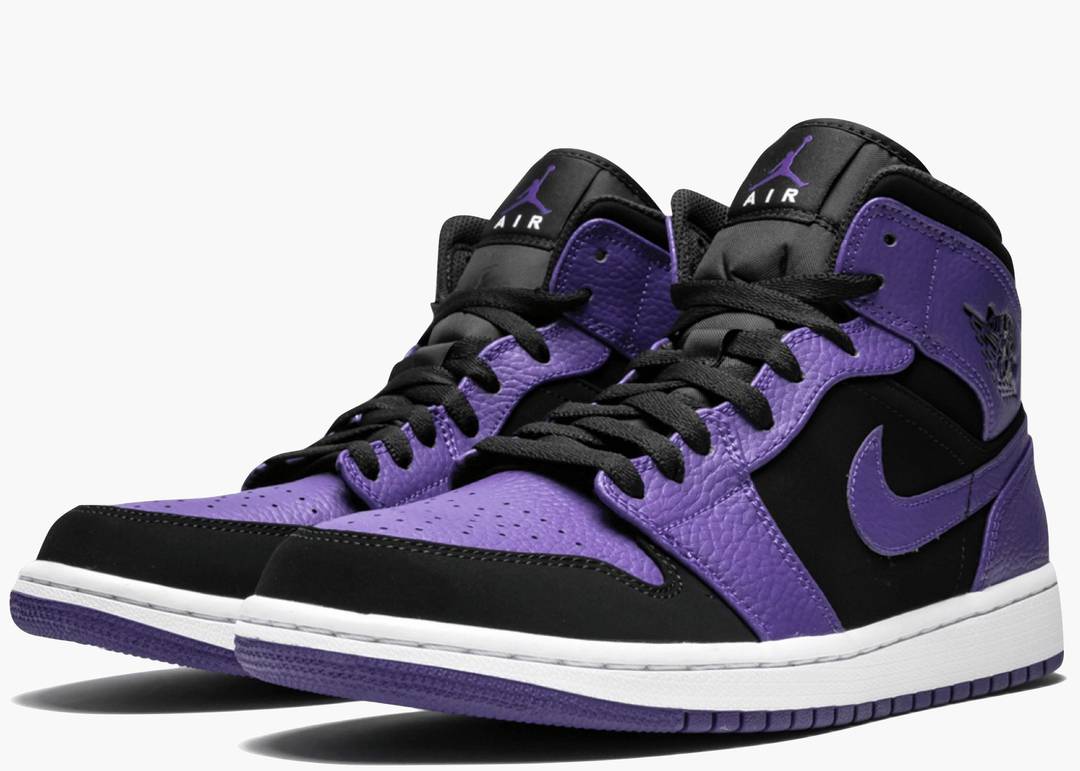 jordan 1 mid black dark concord