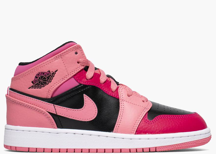 Nike Air Jordan 1 Mid Coral Chalk (GS) | Hype Clothinga