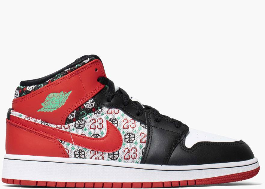 Nike Air Jordan 1 Mid Holiday (GS) (2021) | Hype Clothinga