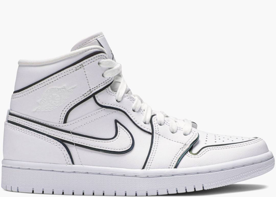 air jordan 1 mid iridescent reflective