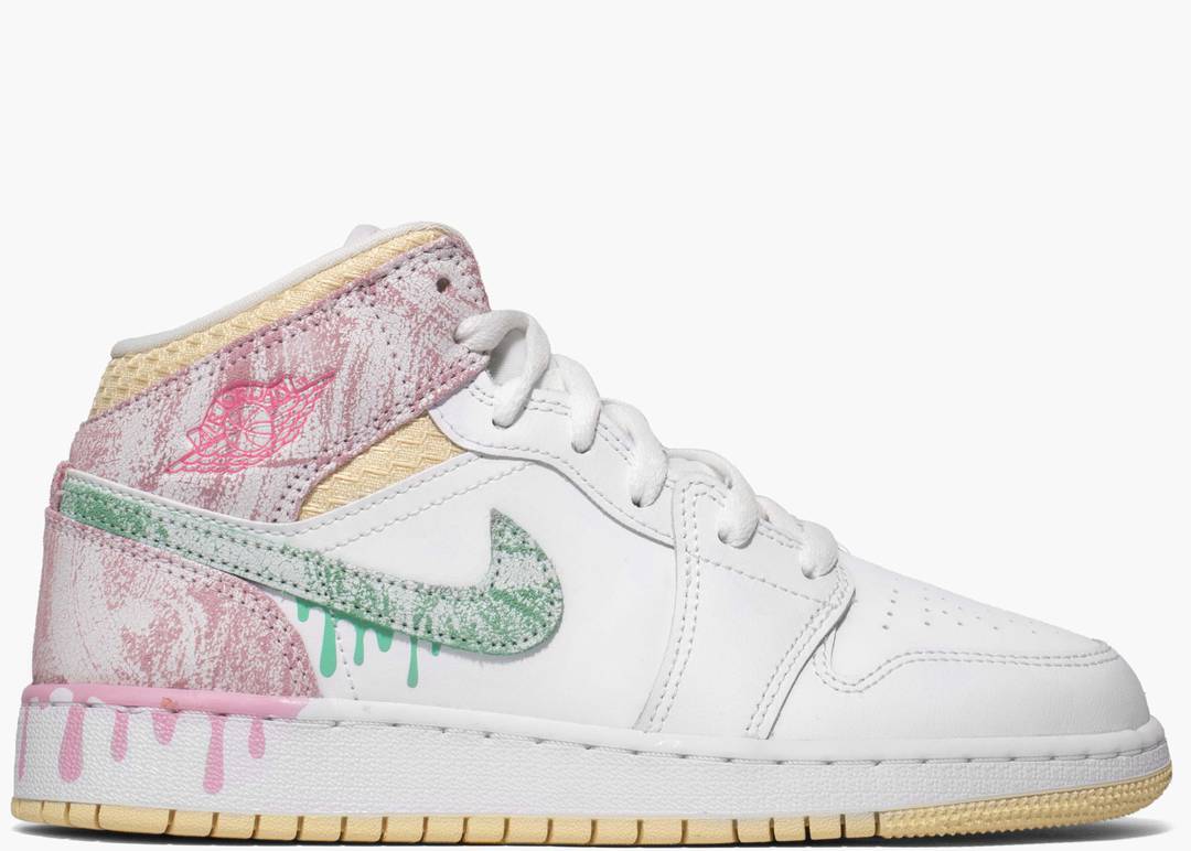 Nike Air Jordan 1 Mid Paint Drip (GS) | Hype Clothinga