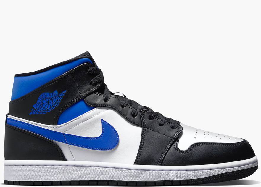 Nike Air Jordan 1 Mid White Black Royal | Hype Clothinga | Hype Clothinga