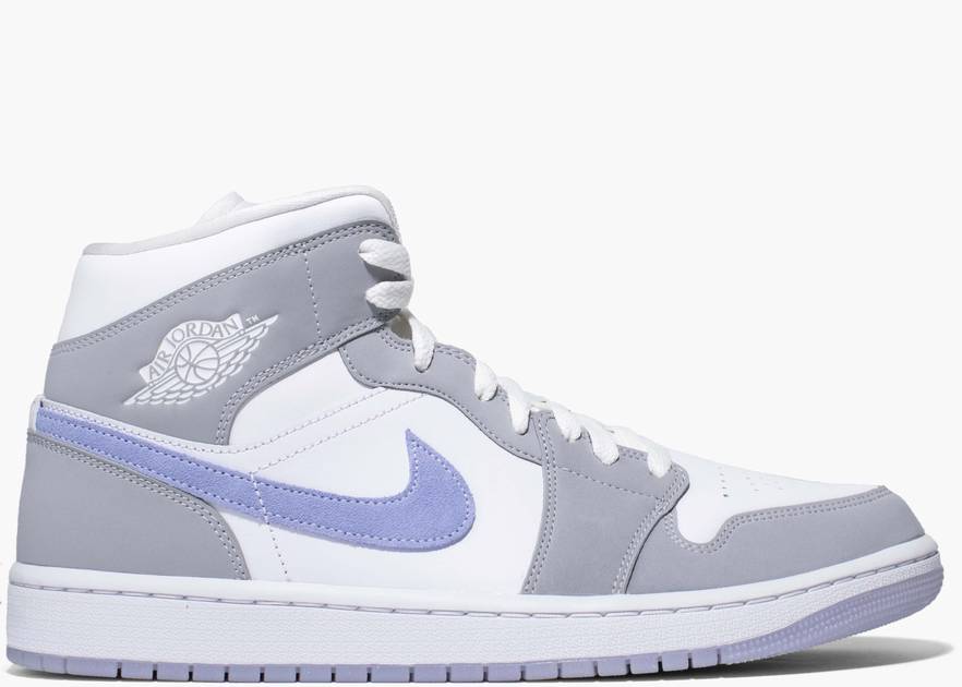 La Nike Air Jordan 1 Mid Wolf Grey Aluminium (W) | Hype Clothinga