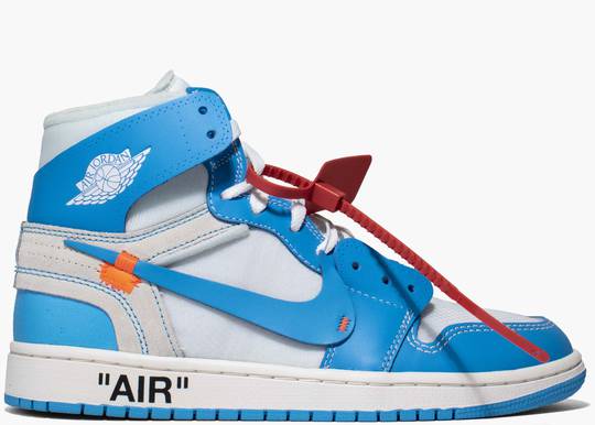 nike air jordan one off white blue