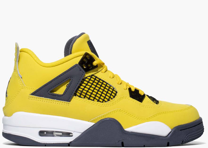 Air Jordan 4 lV Retro Yellow 'Lightning' 2021 Mens sz 13 NEW!