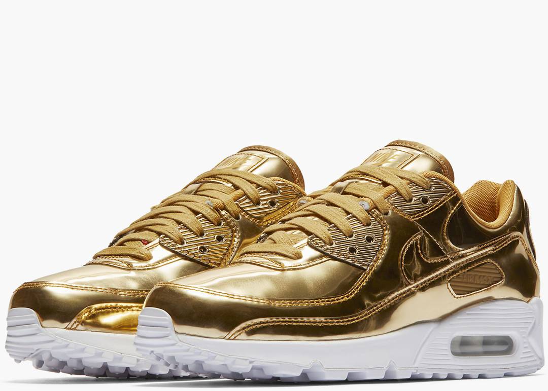 gold metallic nike air max