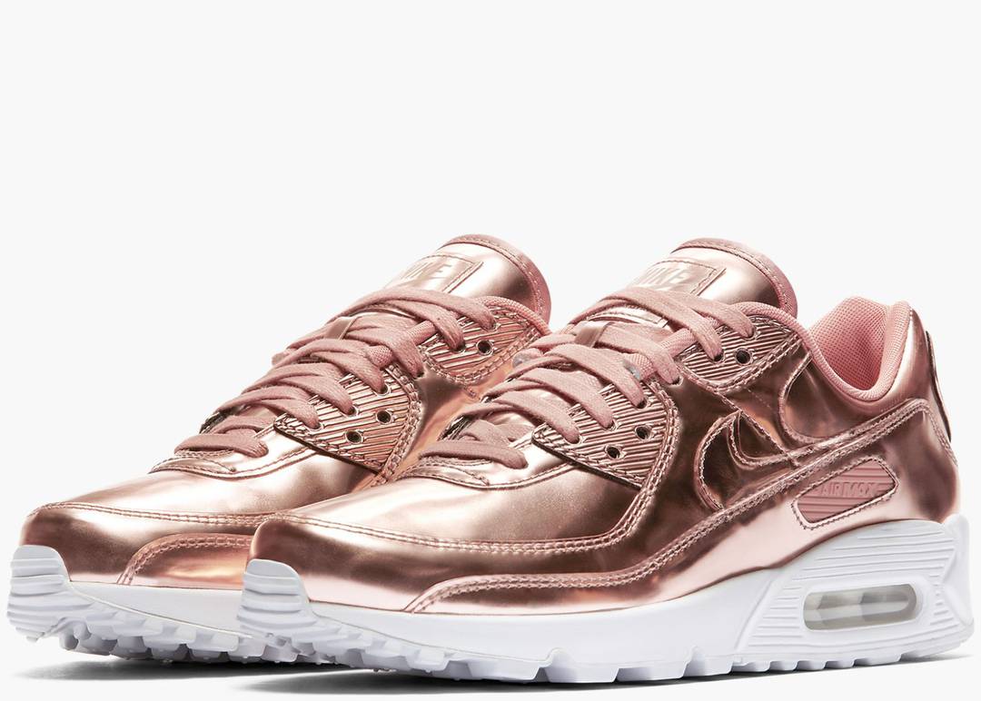 women's air max 90 rose gold