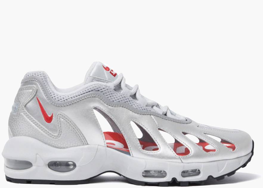 Nike Air Max 96 Supreme Silver Bullet Silver | Hype Clothinga