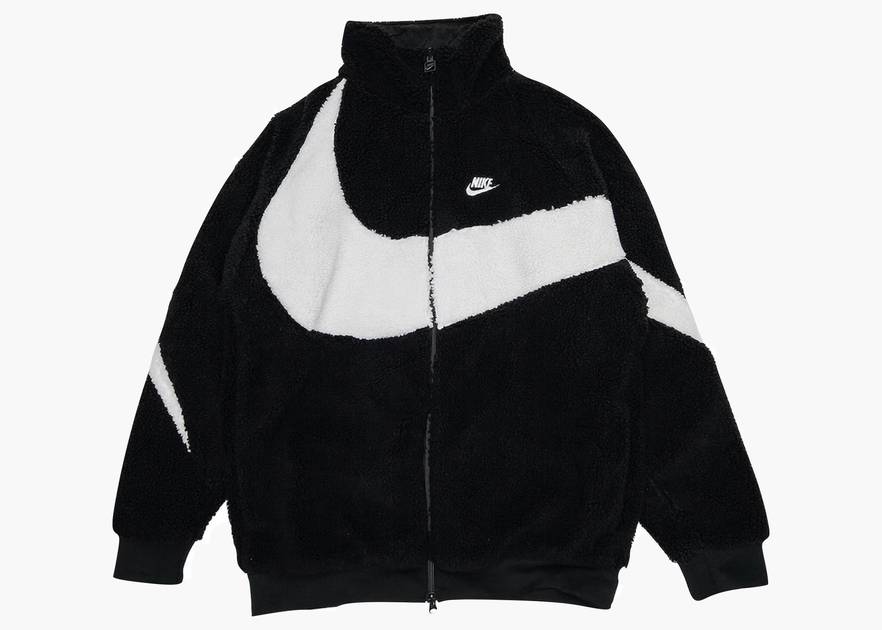 Nike Big Swoosh Reversible Boa Jacket (Asia Sizing) Black White | Hype ...