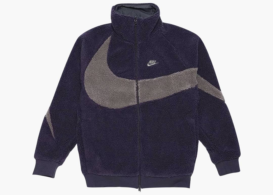 Nike Big Swoosh Reversible Boa Jacket (Asia Sizing) Cave Purple