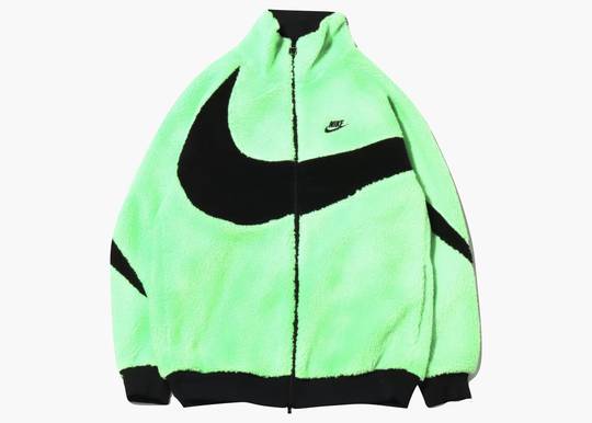 Nike Big Swoosh Reversible Boa Jacket (Asia Sizing) Neon Green