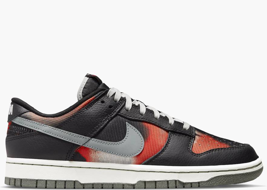 Nike Dunk Low Graffiti Black Red | Hype Clothinga