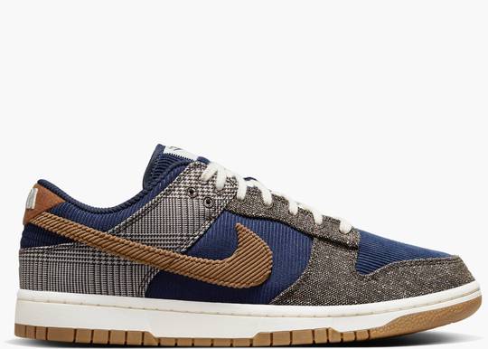 Nike Dunk Low Tweed Midnight Navy Corduroy FQ8746-410 Hype Clothinga Limited Edition