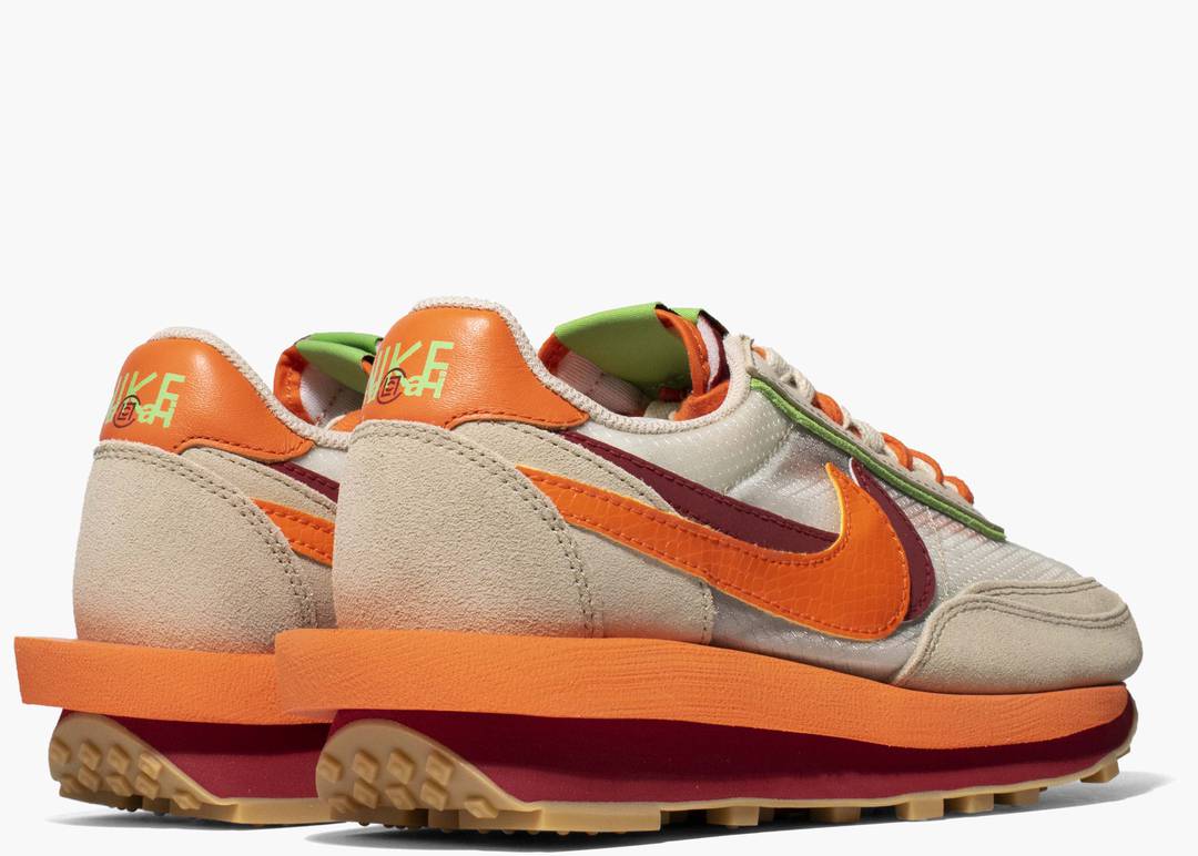 Nike LD Waffle Sacai CLOT Net Orange | Hype Clothinga