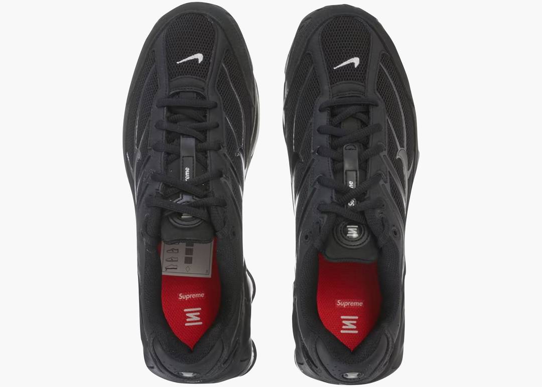 Nike x Supreme Shox Ride 2 SP Black DN1615-001 Size US 4-14 Brand