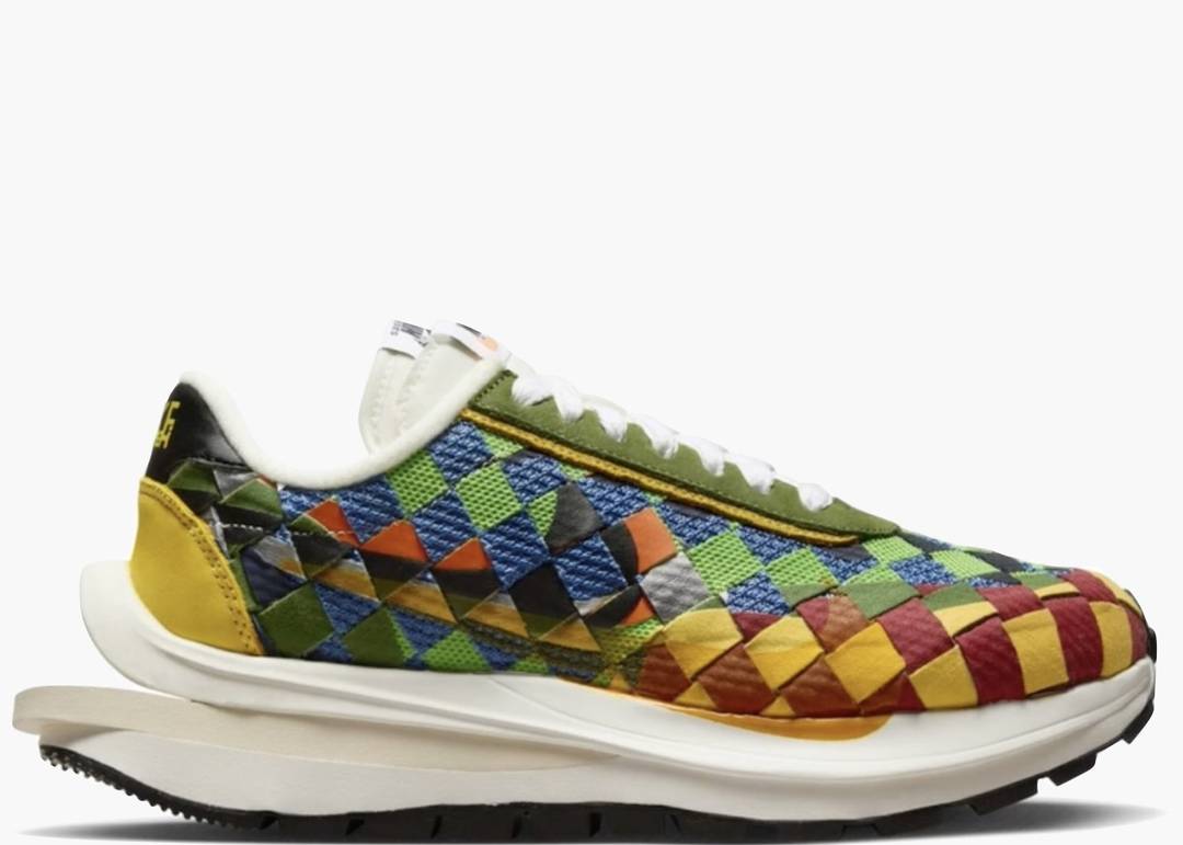 Nike VaporWaffle Woven sacai Jean Paul Gaultier Green Gusto | Hype