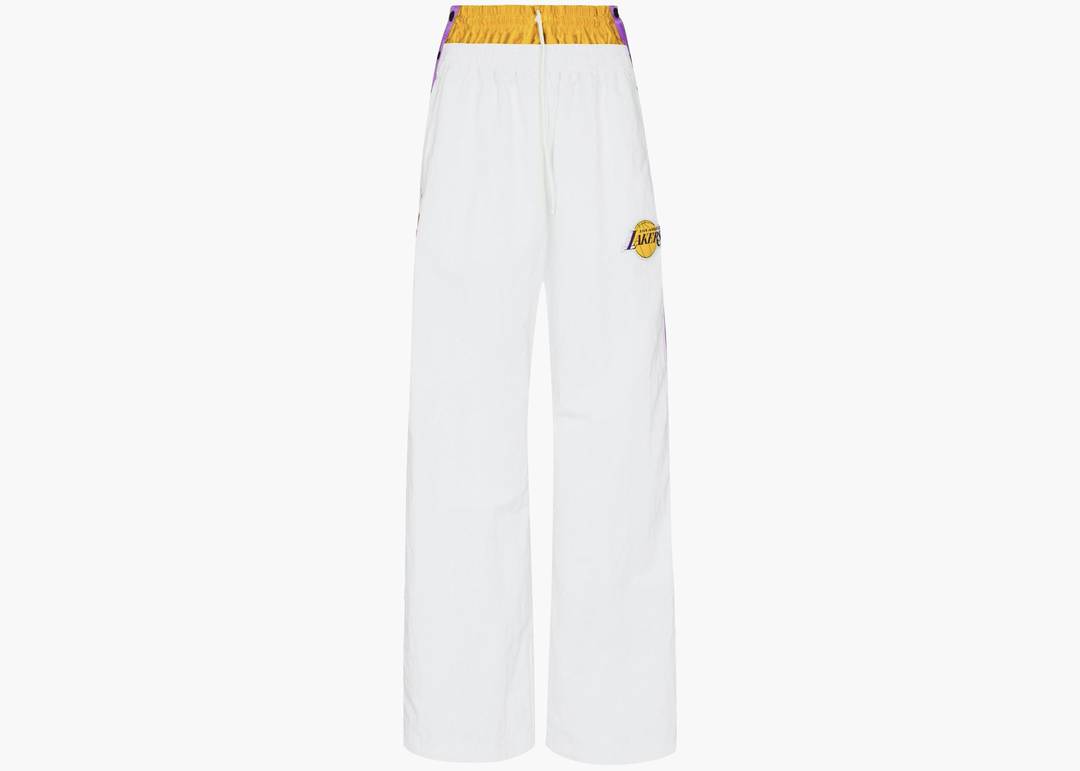 Vintage NIKe LA Lakers White Tear Away Track Pants