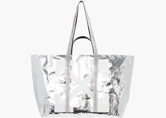 OFF-WHITE Logo Tote PVC White