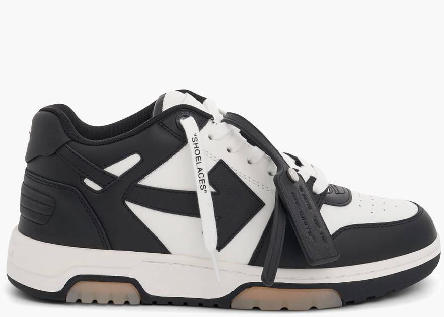 OFF-WHITE Out Of Office OOO Low Tops White Black White OFF-WHITE Out Of Office OOO Low Tops White Black White